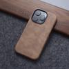 Retro High-end Leather Texture Magnetic Case For iPhone 16Pro Max 15 Pro 14 13 12Pro Max Crazy Horse Texture Luxury Case 16plus