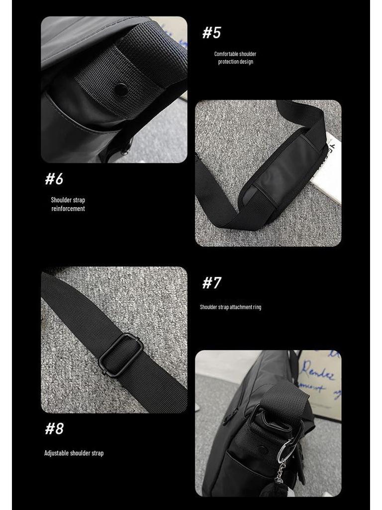 Men's Trendy Large Capacity Japanese Style Crossbody Messenger Bag