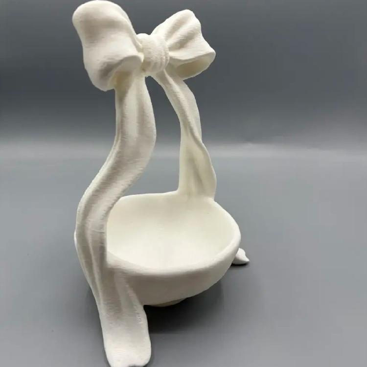 Decorative Butterfly Bowknot Tray for Key and Accessory Organization Display Stand for Earring Necklace Rings