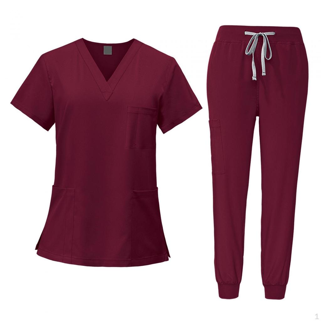 Pflege Peeling Set, Krankenschwester Arbeitskleidung, Arbeitskleidung, Oberteil und Hose für Spa Kosmetik