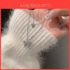 Double Layer Butterfly Necklace Sparkling 2022 Spring/summer New Trendy Neck Chain For Women Ins Korean Versatile Collarbone Chain