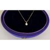 Used Agete Necklace 18K Single Diamond with Adjuster
