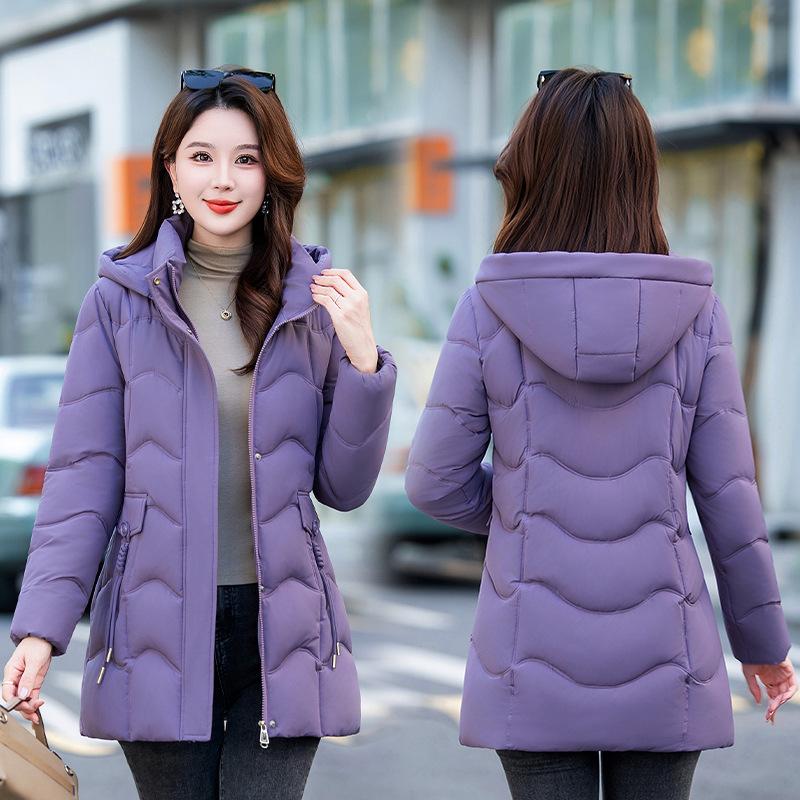Winter Cotton-padded Jacket for Women, Long, Fashionable, Loose Down Cotton Jacket, Warm Cotton-padded Jacket