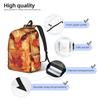 Fashion Pokemon Eevee Eeveelution Backpack  Mochilas Adjustable Strap Journey Zipper Closure Rucksack