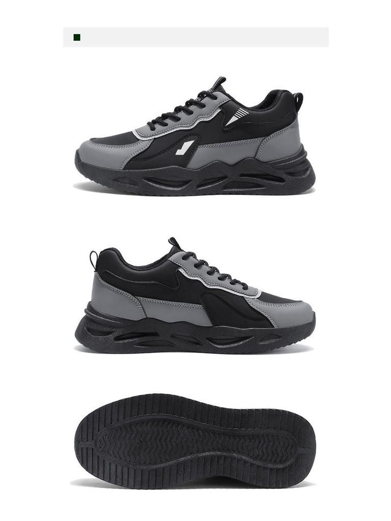 Men's Anti-Slip Breathable Sneakers, Wear-Resistant, Thick-Soled Casual Dad Shoes, Spring 2025 Collection