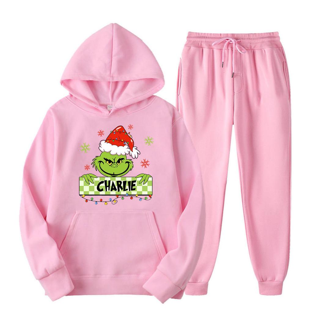 Damen-Sport-Trainingsanzug mit Kapuze, Unisex, zweiteilige Lauf-Outfits, Langarm-Pullover, Hoodies, Sweatshirt und Jogginghose