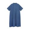 Rap Short Sleeve Shirt-Style Flare Long Dress As2Do561