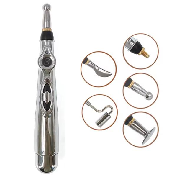 

Электронная ручка для акупунктуры 2/3/5 головок Меридианная ручка Массажная ручка Обезболивание Лазерная терапия Тело Голова Спина Шея Нога Массажер with 5 heads