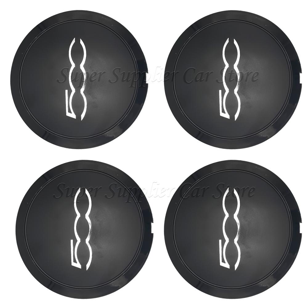 

New For Fiat 500 Car Hubcap Wheels Centre 133Mm Hub Caps Dust Cover Silver or Black or Red 68078421AC 51884863 68078419AC
