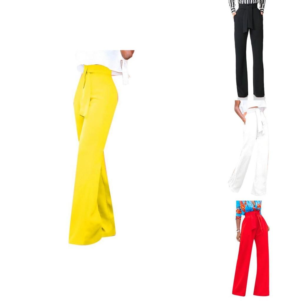 Elegant Womens Casual Soft Flare Pants With High Waist And Comfortable Drawstring