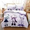 Fundamental Paper Education Theme Bed Set 3 Piece Quilt Cover Set for Fans Comfortable Bedclothes Home Textile All Sizes