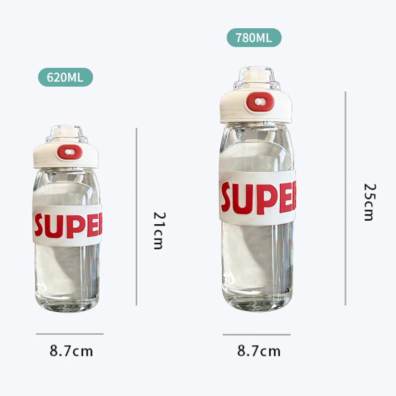 Changqi Portable Glass Water Bottle