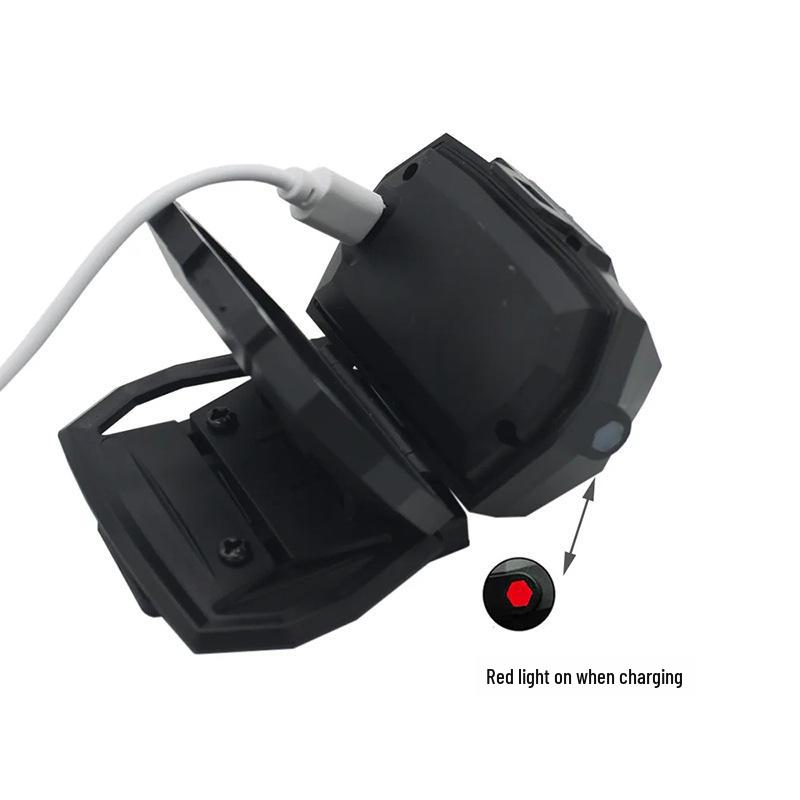 USB Rechargeable Waterproof Tactical Helmet Light - Induction Fishing & Rescue Headlamp