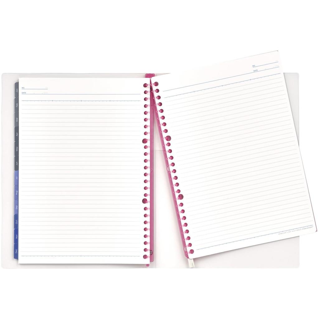 Maruman 2026 Notebook Starts January 2026 Planner, Diary, Monthly, 26-Hole, B5, Pink, FD43-26-08,