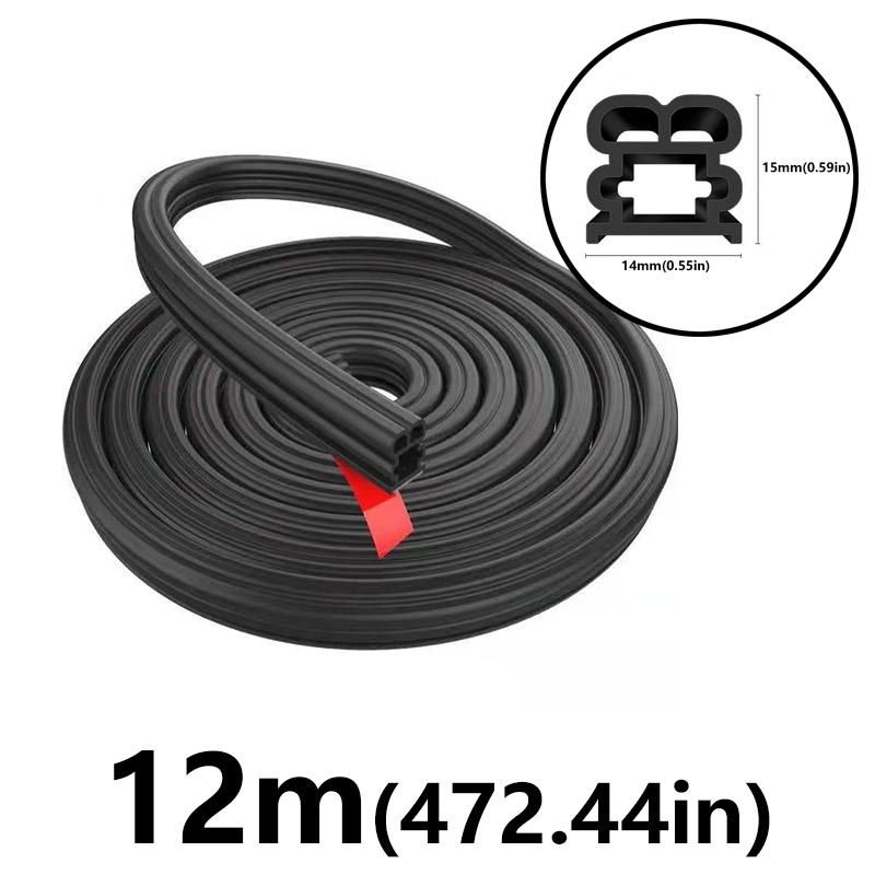 Verdickter Streifen für Autotür, Kofferraumhaube, universeller Dichtungsstreifen zur Staub- und Geräuschreduzierung, Autotürdichtungen, doppellagiger Gummistreifen