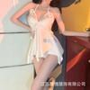 Butterfly Explosion Pure Desire Wind Suspender Bow Nightdress Ice Silk Sexy Suit