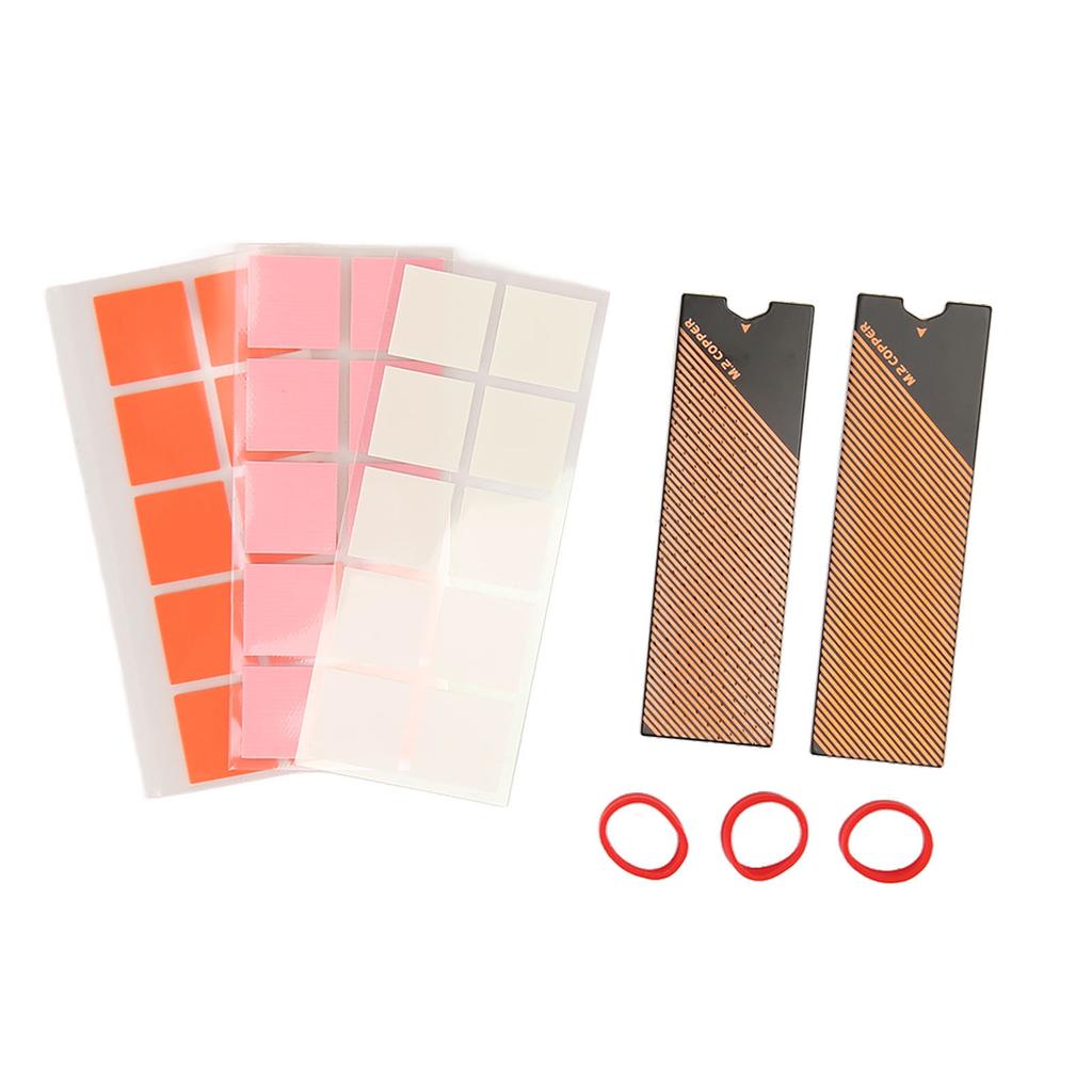 M.2 SSD Heatsink Copper Graphene Stable Fast Heat Conduction M.2 SSD Copper Heatsinks with Silicon