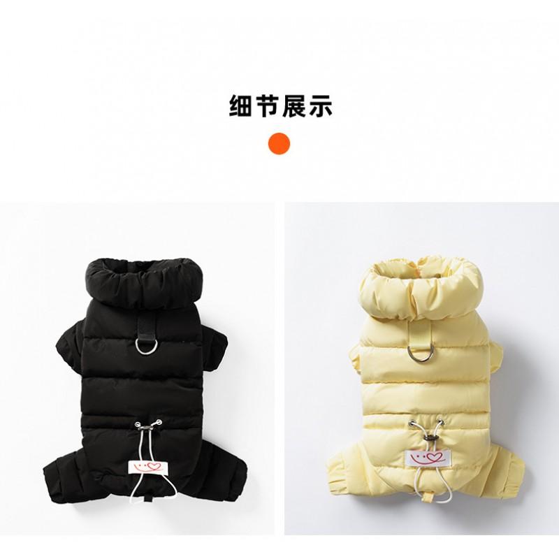 Warm 4-Legged Dog Coat With Graphene Insulation Winter Pet Jacket Small To Medium Breeds Like Teddy