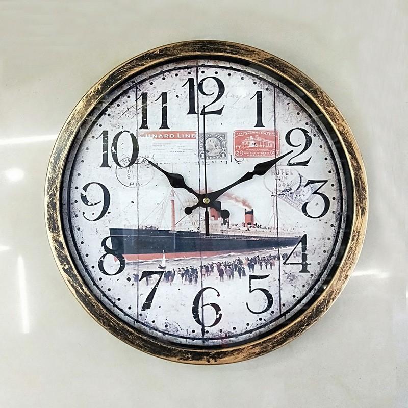 

Ретро Часы Настенные часы Гостиная Дом Спальня Простые Ностальгические часы Персонализированные Креативные Бесшумные Подвесные 501G【001】