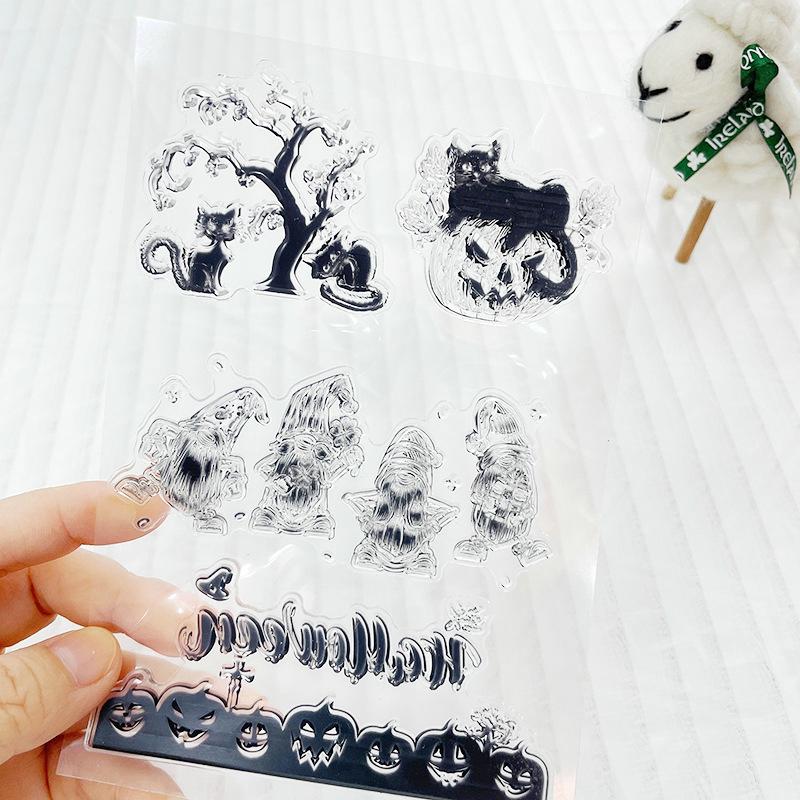 Sovy Transparentní silikonová čirá razítka pro těsnění DIY scrapbooking fotoalbum Květina Pampeliška Leaf Lace Frame 2023