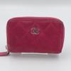 Used CHANEL Matelasse Coin Case Pink Round Zipper