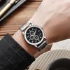 Top Luxury Brand Quartz Watch 3 Eyes Gold Men Business Analog Wristwatch Casual Men Clock Relogios Masculino Montre Homme Reloj