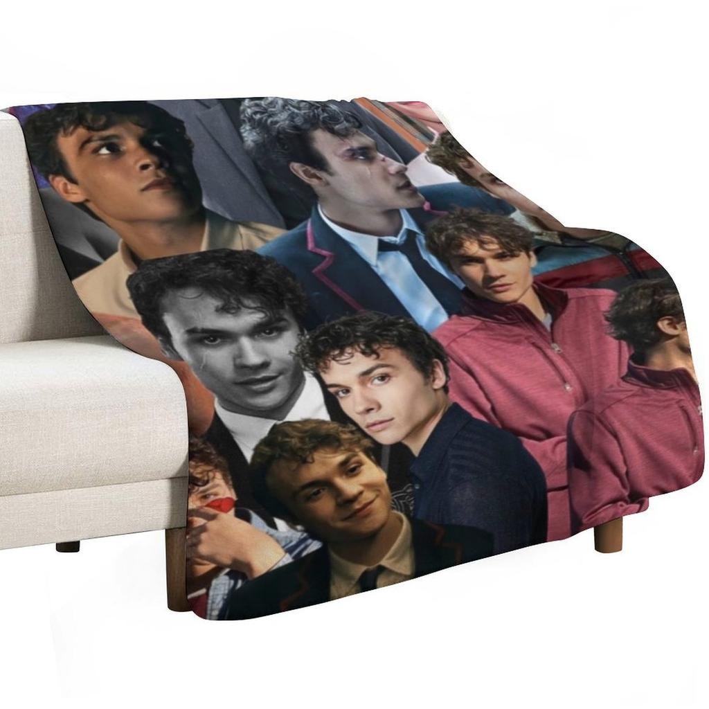 benjamin wadsworth photo collage Throw Blanket Decorative Sofas Thin Flannel Fabric Moving Blankets