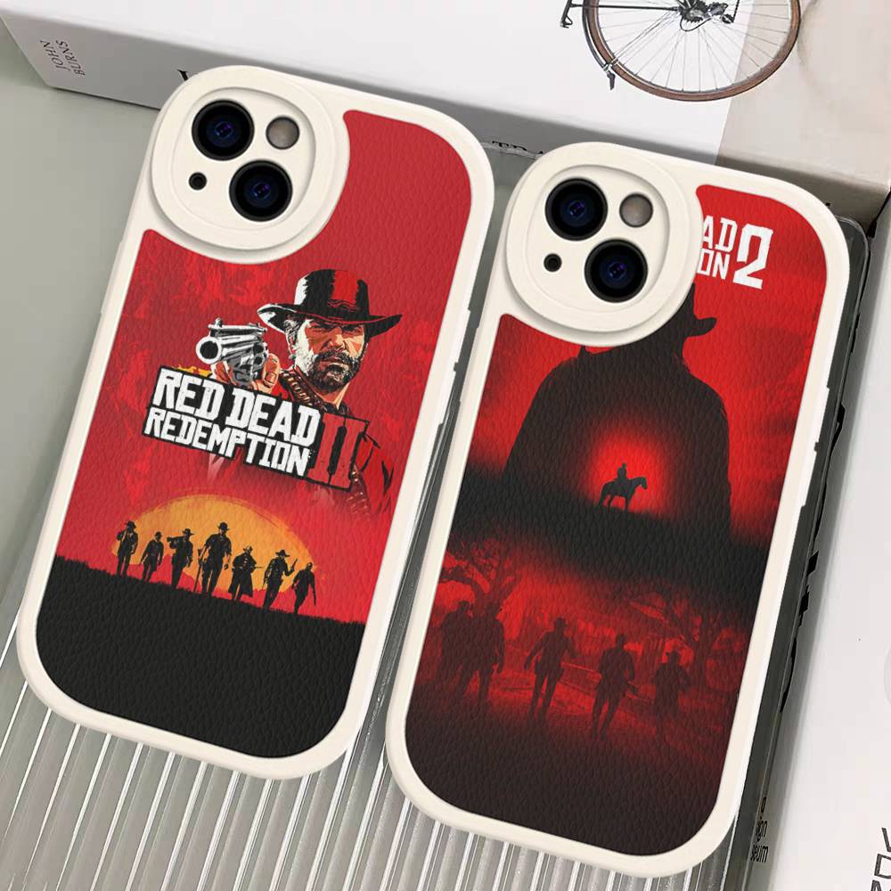 Game Red Dead R-Redemption Leather Phone Case For IPhone 15 14 13 Pro Max 12 11 16 Plus Phone Cover