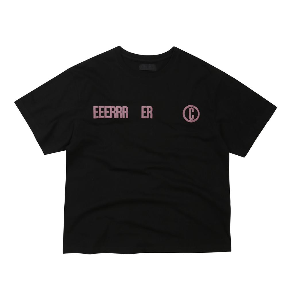 EEERRR Street League Gradient Artwork Logo Over-Crop Fit T-Shirt (Black)