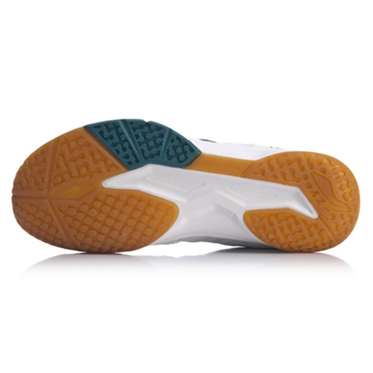Li Ning Ace Mesh Cushioning Breathable Moisture Wicking Abrasion Resistant Support Low top Badminton Shoes Men's White AYTQ027-1