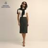 Brooks Brothers Women's Spring/Summer Vintage Polka Dot Midi Skirt