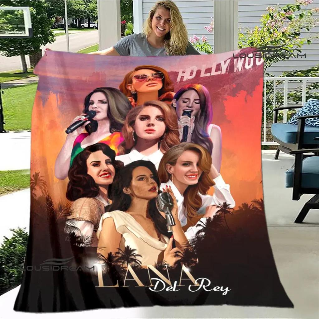 Lana Del Rey Coperta stampata sottile Morbida e confortevole Coperta per casa, viaggio, biancheria da letto regalo di compleanno