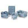 Creative Dutch Velvet Mini Jewelry Box - Exquisite, Compact Furniture-Shaped Storage for Rings and Necklaces