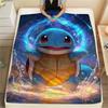 Squirtle Soft Print Flannel Blanket Comfortable for Sofa Bed Travel and Home.-TING