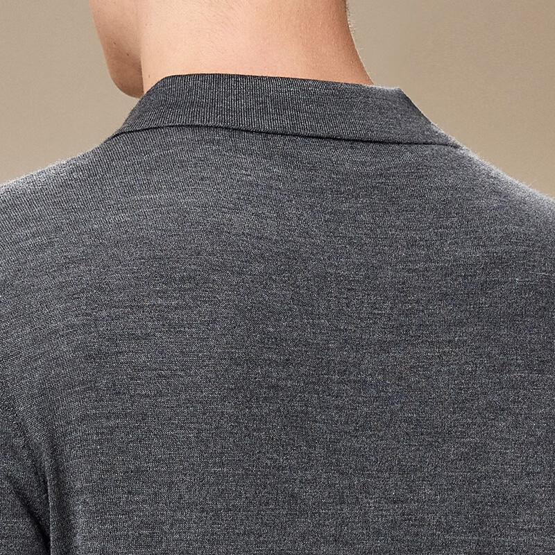 Men's Lightweight 100% Cashmere Turn-down Collar Pullover Sweater