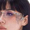 Popular Plain Glasses for Eye Fatigue Reduce with Oval Frame 2000s Cool Eyewears