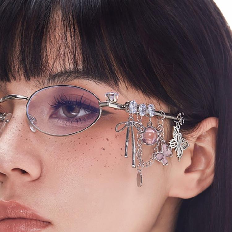 Popular Plain Glasses for Eye Fatigue Reduce with Oval Frame 2000s Cool Eyewears