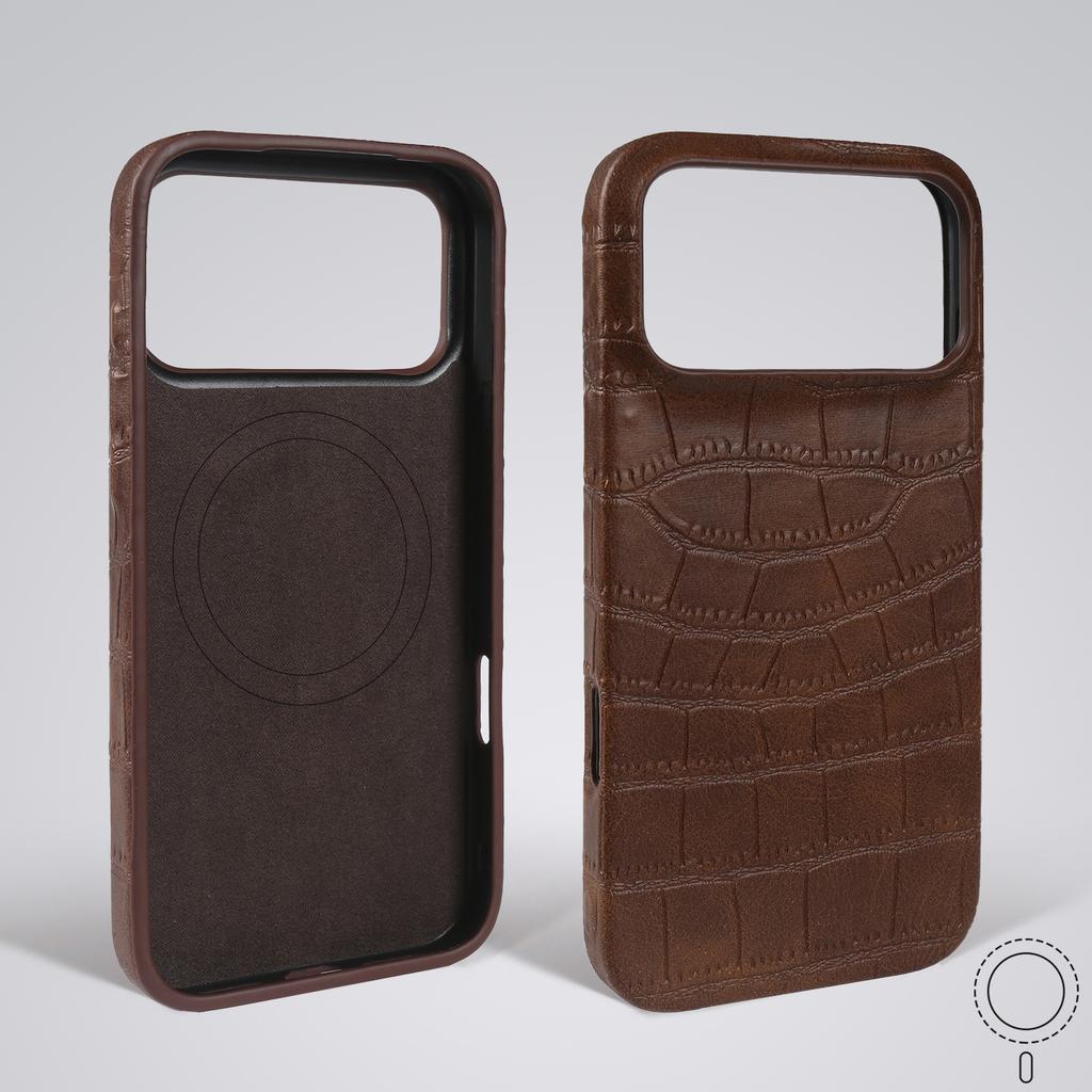 Premium Magnetic Crocodile Pattern Leather Case For iphone 17 Pro Max 16 15 14 13 12 11 For Magsafe Full Wrapped PU Back Cover