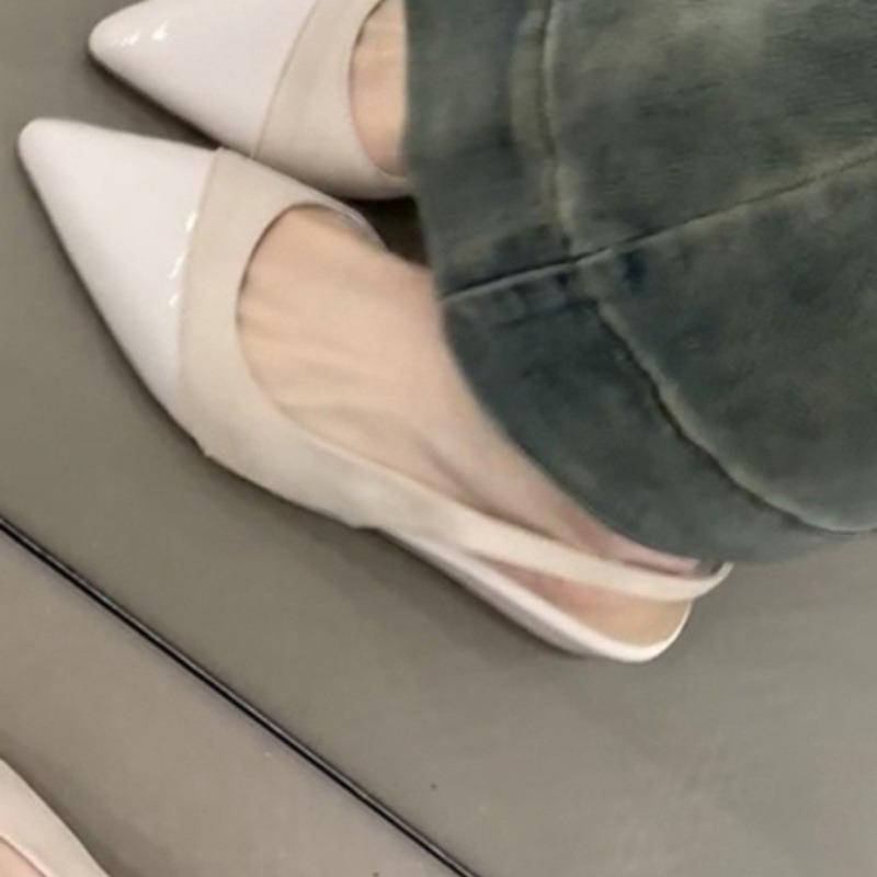 Moda Luksusowe Damskie Buty Moda Szpiczasty Nosek Wygodne Sandały Projektanckie Sandały na Niskim Obcasie dla Kobiet Letnie Seksowne Muły Buty Codzienne