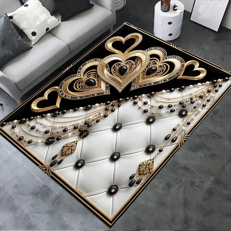 2025 New Gorgeous Heart Carpet Rug for Living Room Bedroom Home Sofa Decoration,Kids Play Non-slip Floor Mat