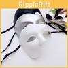 Male Halloween Masquerade Mask With Half Face Design For Adults Cosplay Party