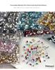 1440 Mini Flat-Back Rhinestones for Nail Art, Mixed Styles, Super Shiny Champagne Color, DIY Accessories