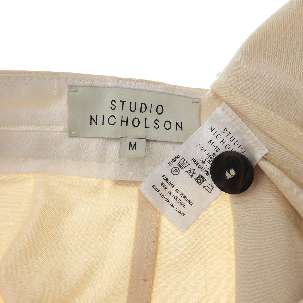 STUDIO NICHOLSON Men's Beige Pants, Size M, 51-10-731037 Bottoms M beigeUsed