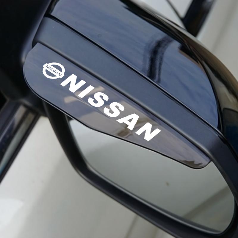 2Pcs Car Rear View Side Mirror Rain Board Sun Visor Eyebrow Guard For Nissan Nismo Tiida Sylphy Teana X Trail T30 T32 Almera Qashqai J10 J11
