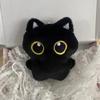 10cm mignon chat noir en peluche poupée petit pendentif oreiller câlin coussin Ins chat noir en peluche poupée pour garçon fille cadeaux d'anniversaire