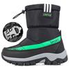 2025 Winter New Children's Mid-Tube Thickened Snow Boots Northeast Anti-Slip Warm Boy Casual Crampon Cotton Shoes Fashionable