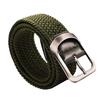 [Rex Standard] Colorful Braided Elastic Belt, Cool Casual Style, One Size Fits All, Men's BL095 (Green)