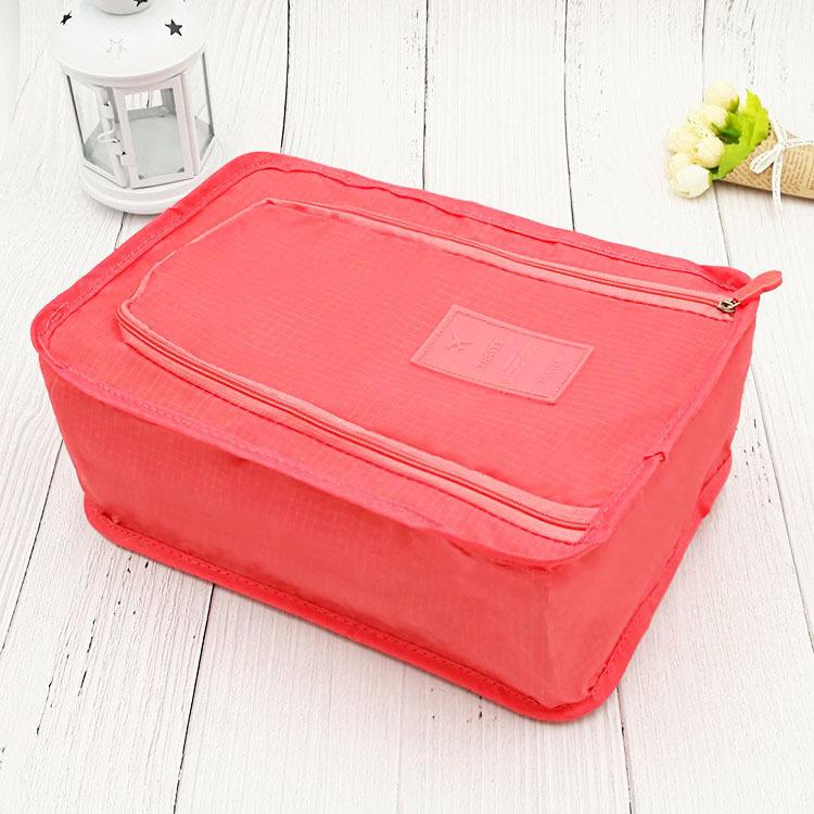 

Дорожный органайзер для обуви, сумки для хранения, водостойкий органайзер для чемодана, органайзер для одежды, шкафа, портативная упаковка для обуви, кубики розовый