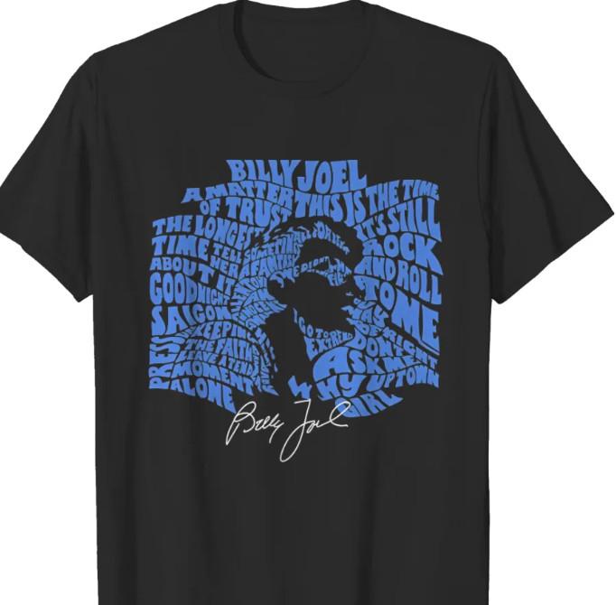 Vintage Billy Joel All The Songs Shirt Billy Joel Shirt Gift For Fans S-5Xl Unisex T-Shirt L
