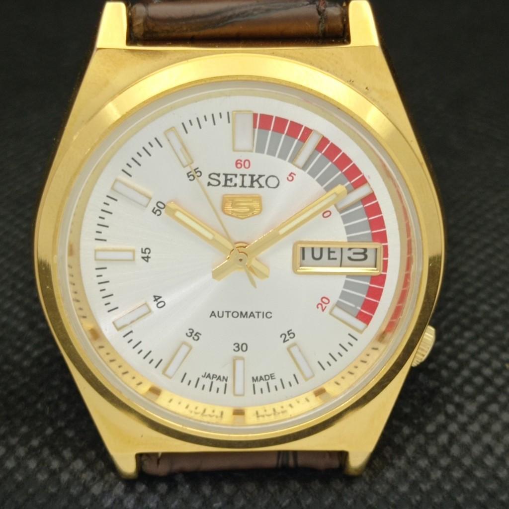REFURBISHED VINTAGE SEIKO 5 AUTO 6309A JAPAN MENS D/D SILVER WATCH A309508-9 Seiko-a309508-1